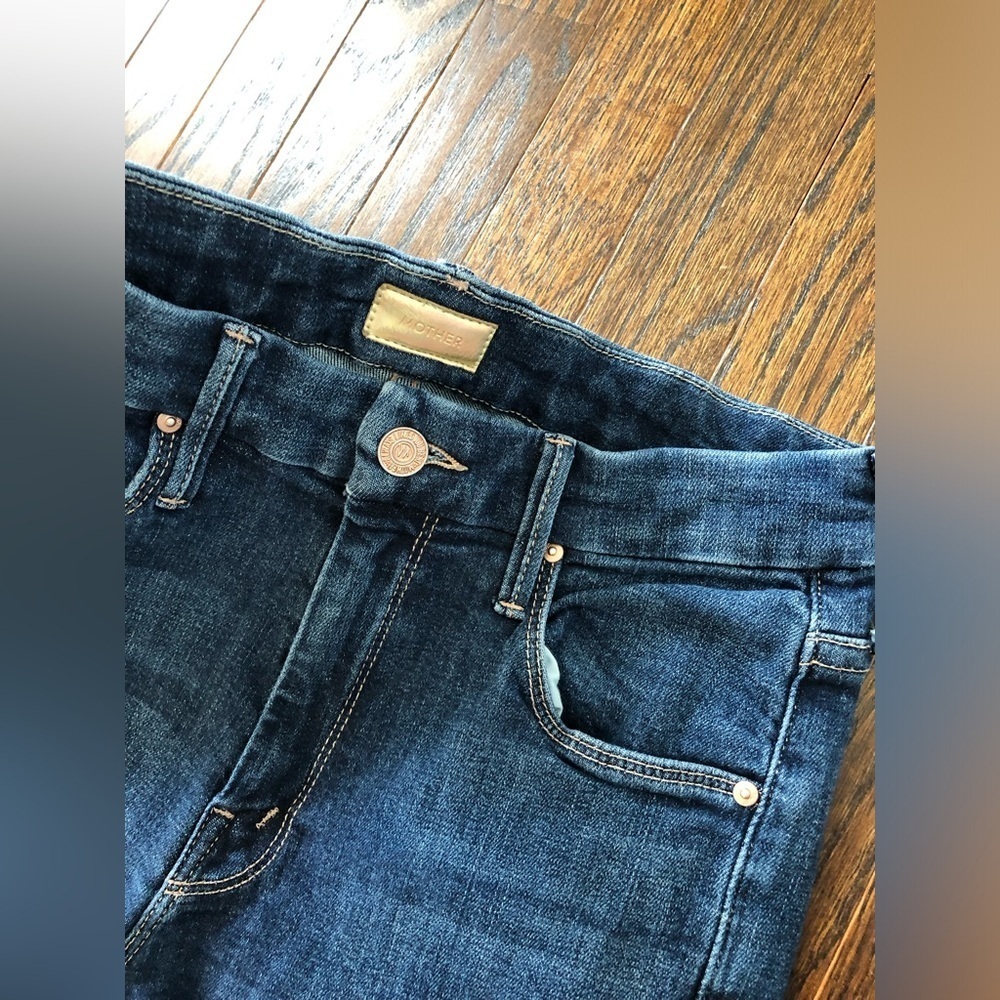 MOTHER Women’s 26 Looker Ankle Fray High-Rise Skinny Jeans - Girl Crush - EUC! - Picture 11 of 15